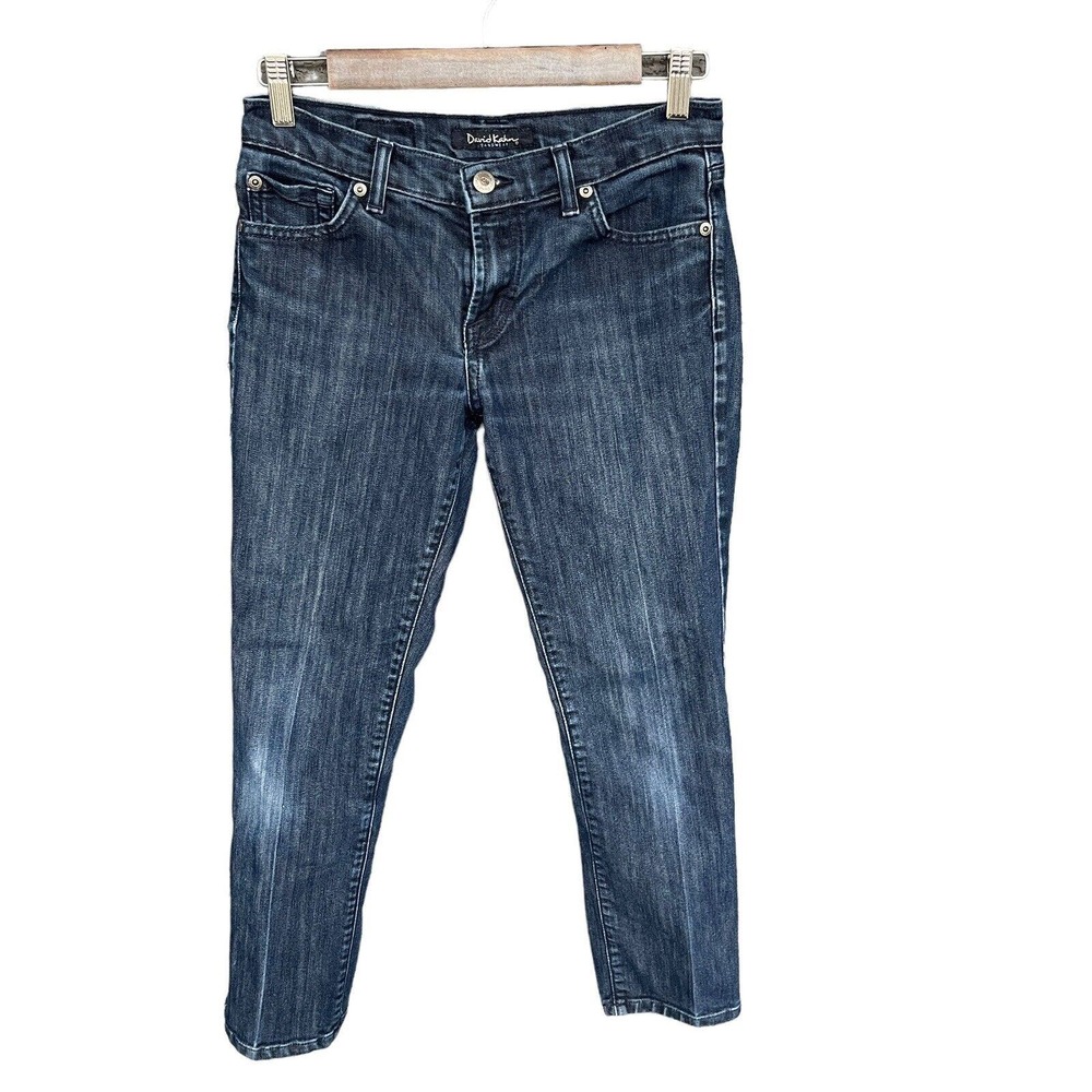 Vintage David Kahn‎ Jeans Womens Size 27 Blue Skinny Cropped
